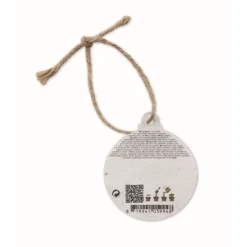 Gift Campaign Pallina di Natale piatta in carta con semi di fiori di campo SeedGrow> Gadget Natalizi