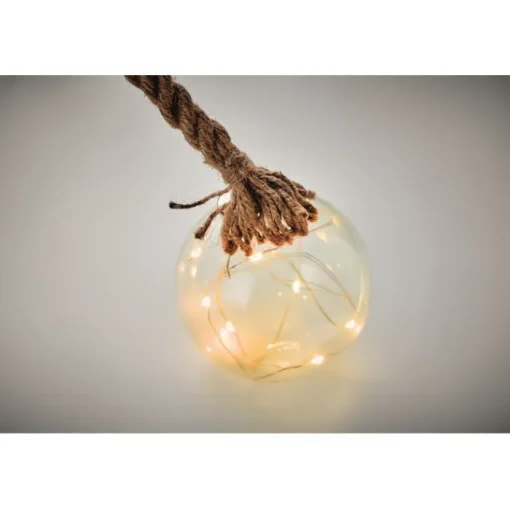 Gift Campaign Pallina in vetro con 8 luci a LED personalizzabile Cristal Bubble> Gadget Natalizi
