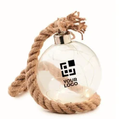 Gift Campaign Pallina in vetro con 8 luci a LED personalizzabile Cristal Bubble></noscript> Gadget Natalizi