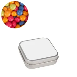 Gift Campaign Palline di caramelle assortite alla frutta in scatolina con logo> Caramelle Personalizzate