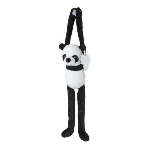 Gift Campaign Panda di peluche con velcro sulle zampe lunghe ed etichetta> Peluche