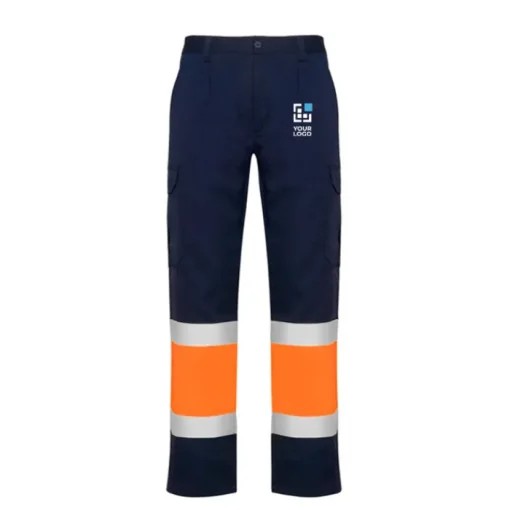 Gift Campaign Pantaloni da lavoro ad alta visibilità con tasche 200 g/m2 Roly Naos> Pantaloni