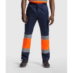 Gift Campaign Pantaloni da lavoro ad alta visibilità con tasche 200 g/m2 Roly Naos></noscript> Pantaloni