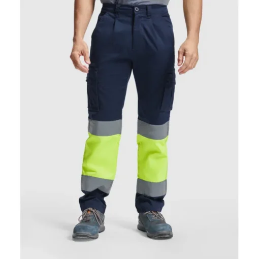 Gift Campaign Pantaloni da lavoro alta visibilità 250 g/m2 Roly Daily Stretch HV> Pantaloni