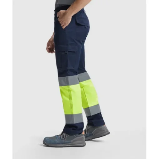 Gift Campaign Pantaloni da lavoro alta visibilità 250 g/m2 Roly Daily Stretch HV> Pantaloni