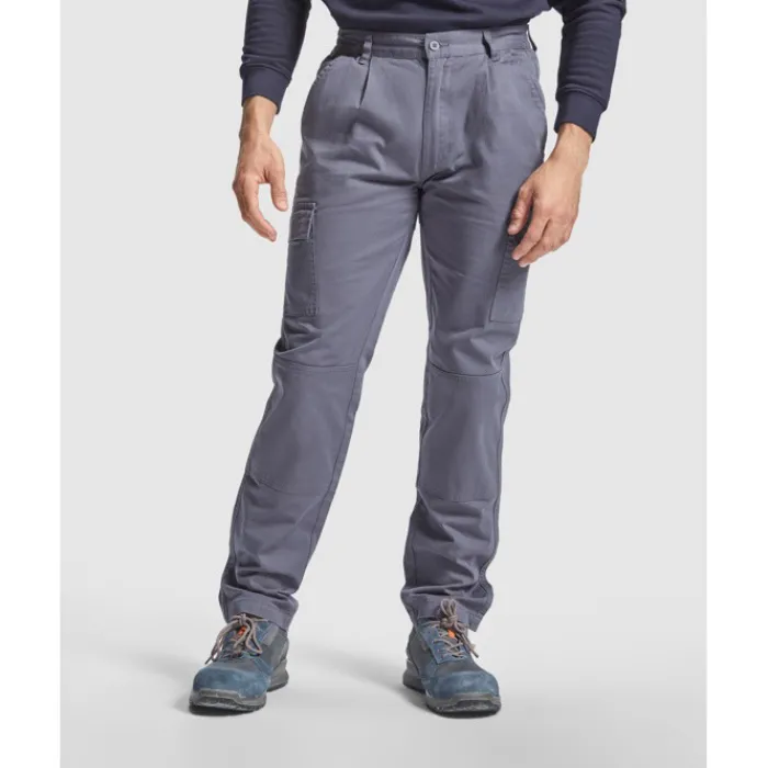 Gift Campaign Pantaloni da lavoro in cotone con vita elastica 240 g/m2 Roly Safety> Pantaloni