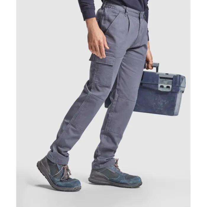 Gift Campaign Pantaloni da lavoro in cotone con vita elastica 240 g/m2 Roly Safety> Pantaloni