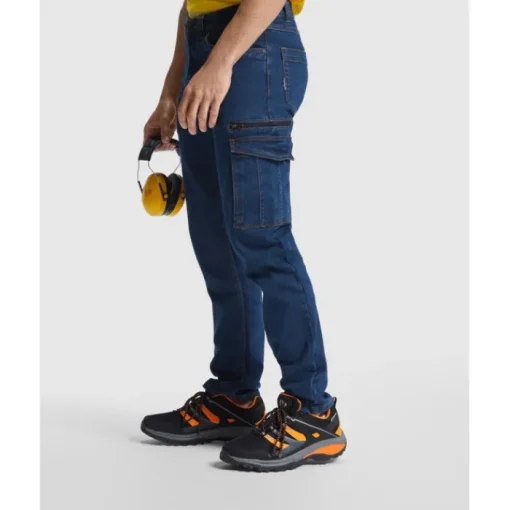 Gift Campaign Pantaloni da lavoro in denim di cotone e poliestere 370g/m2 Roly Raptor> Pantaloni