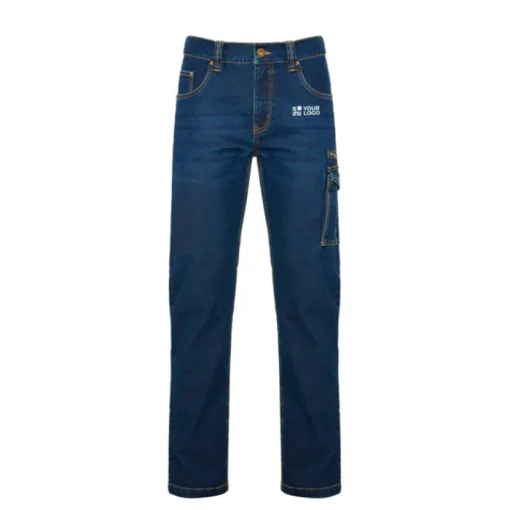Gift Campaign Pantaloni da lavoro in denim di cotone e poliestere 370g/m2 Roly Raptor> Pantaloni