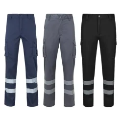 Gift Campaign Pantaloni da lavoro unisex con bande riflettenti 240 g/m2 Velilla></noscript> Pantaloni