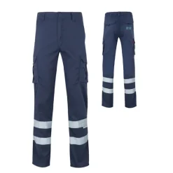 Gift Campaign Pantaloni da lavoro unisex con bande riflettenti 240 g/m2 Velilla></noscript> Pantaloni
