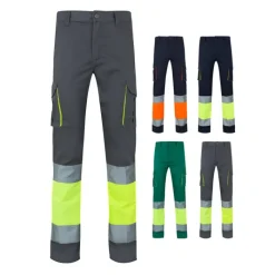 Gift Campaign Pantaloni lavoro strisce riflettenti cotone poliestere 240g/m2 Velilla></noscript> Pantaloni