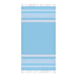 Gift Campaign Pareo con logo in cotone con frange annodate 220 g/m2 Capri> Teli Mare|Asciugamani Personalizzati