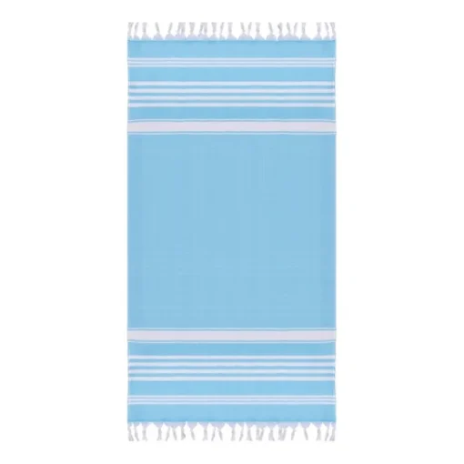 Gift Campaign Pareo con logo in cotone con frange annodate 220 g/m2 Capri> Teli Mare|Asciugamani Personalizzati