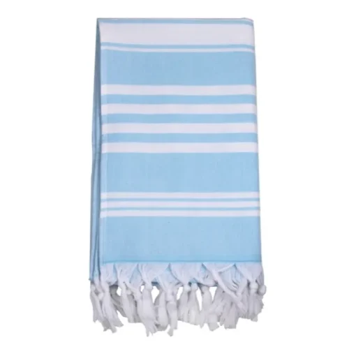 Gift Campaign Pareo con logo in cotone con frange annodate 220 g/m2 Capri> Teli Mare|Asciugamani Personalizzati