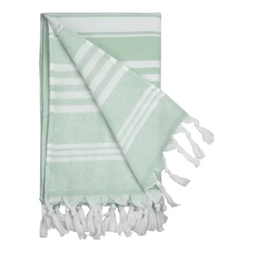 Gift Campaign Pareo con logo in cotone con frange annodate 220 g/m2 Capri> Teli Mare|Asciugamani Personalizzati