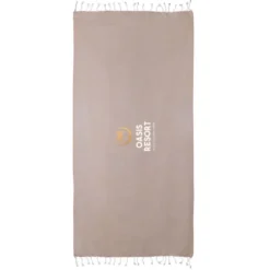 Gift Campaign Pareo in cotone e poliestere monocolore con frange bianche 170 g/m2></noscript> Teli Mare|Asciugamani Personalizzati