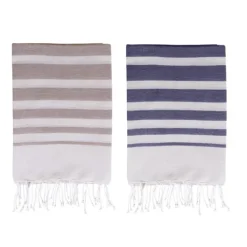 Gift Campaign Pareo in cotone riciclato e poliestere con frange 150 g/m2> Teli Mare|Asciugamani Personalizzati