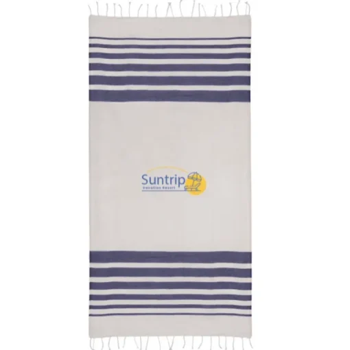 Gift Campaign Pareo in cotone riciclato e poliestere con frange 150 g/m2> Teli Mare|Asciugamani Personalizzati