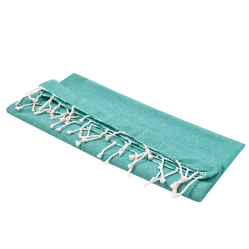 Gift Campaign Pareo in cotone riciclato e RPET con frange bianche 180 g/m2> Teli Mare|Asciugamani Personalizzati