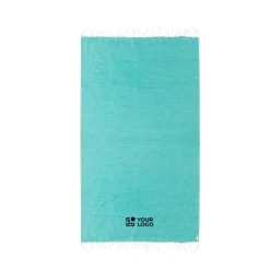 Gift Campaign Pareo in cotone riciclato e RPET con frange bianche 180 g/m2></noscript> Teli Mare|Asciugamani Personalizzati