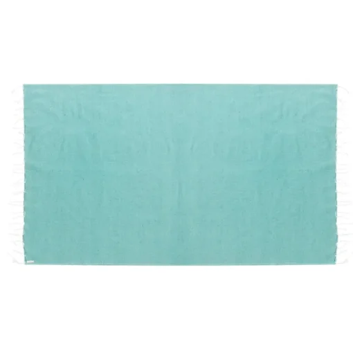 Gift Campaign Pareo in cotone riciclato e RPET con frange bianche 180 g/m2> Teli Mare|Asciugamani Personalizzati