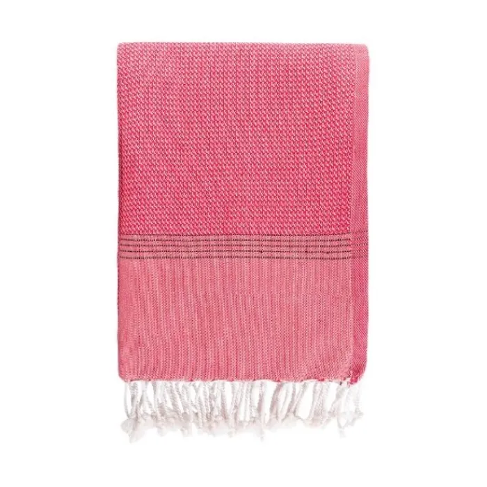 Gift Campaign Pareo monocolore con frange in cotone riciclato e organico 200 g/m2> Teli Mare|Asciugamani Personalizzati