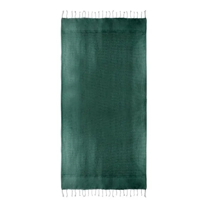 Gift Campaign Pareo monocolore con frange in cotone riciclato e organico 200 g/m2> Teli Mare|Asciugamani Personalizzati