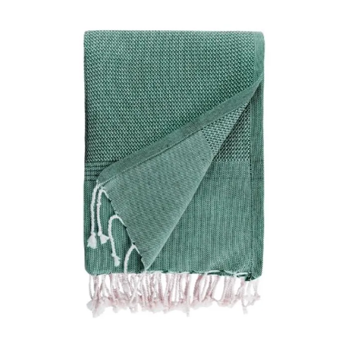 Gift Campaign Pareo monocolore con frange in cotone riciclato e organico 200 g/m2> Teli Mare|Asciugamani Personalizzati