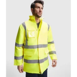 Gift Campaign Parka da lavoro imbottito ad alta visibilità da 395 g/m2 Roly Merak></noscript> Giubbotti