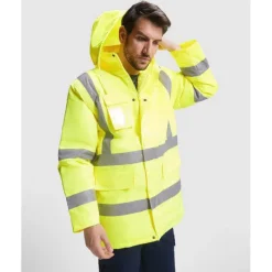 Gift Campaign Parka da lavoro imbottito ad alta visibilità da 395 g/m2 Roly Merak></noscript> Giubbotti