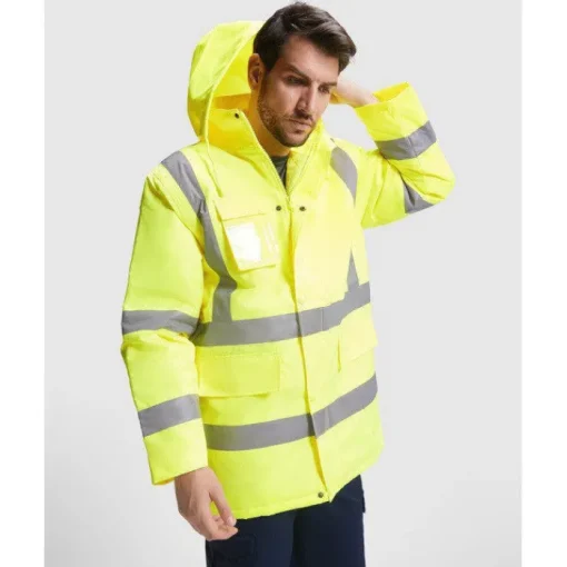 Gift Campaign Parka da lavoro imbottito ad alta visibilità da 395 g/m2 Roly Merak> Giubbotti