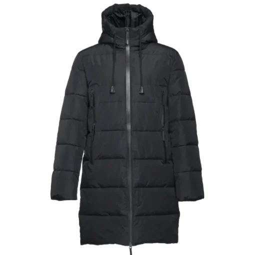 Gift Campaign Parka lungo imbottito con cappuccio in poliestere THC Brussels> Giubbotti