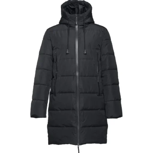 Gift Campaign Parka lungo imbottito con cappuccio in poliestere THC Brussels> Giubbotti