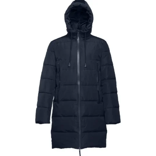 Gift Campaign Parka lungo imbottito con cappuccio in poliestere THC Brussels> Giubbotti