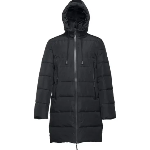 Gift Campaign Parka lungo imbottito con cappuccio in poliestere THC Brussels> Giubbotti