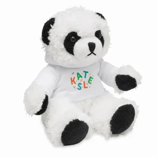 Gift Campaign Peluche a forma di panda con hoodie per stampa sublimatica Panda> Peluche