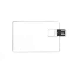 Gift Campaign Pendrive a forma di carta di credito in acrilico Clear> Tessere Usb Personalizzate