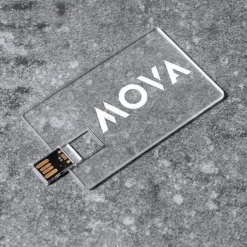 Gift Campaign Pendrive a forma di carta di credito in acrilico Clear></noscript> Tessere Usb Personalizzate