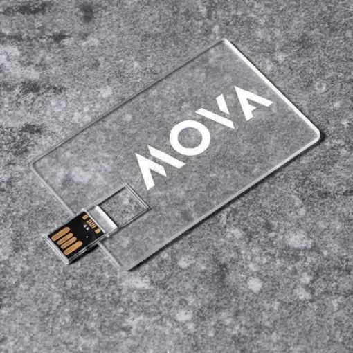 Gift Campaign Pendrive a forma di carta di credito in acrilico Clear> Tessere Usb Personalizzate