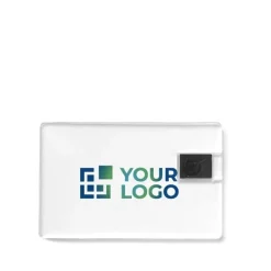 Gift Campaign Pendrive a forma di carta di credito in acrilico Clear></noscript> Tessere Usb Personalizzate