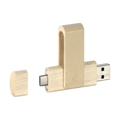 Gift Campaign Pendrive in legno con meccanismo rotante e USB tipo C Ecotwist OTG-C></noscript> Chiavette Usb Ecologiche