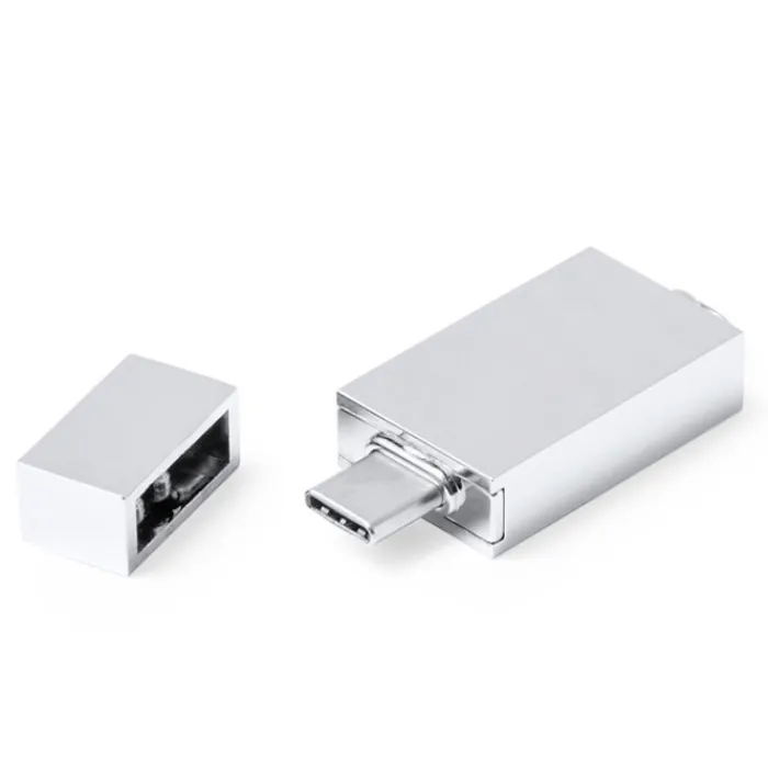 Gift Campaign Pendrive in metallo personalizzata con connessione di tipo C> Chiavette Usb Di Metallo