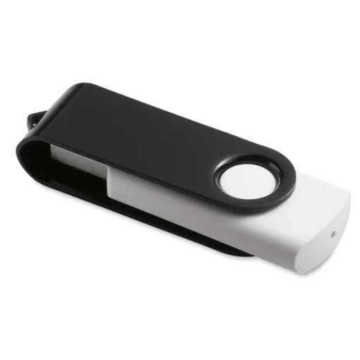 Gift Campaign Pendrive personalizzate in gomma bianche con clip a colori Whitemate> Chiavette Usb Economiche