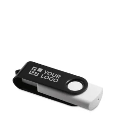 Gift Campaign Pendrive personalizzate in gomma bianche con clip a colori Whitemate> Chiavette Usb Economiche