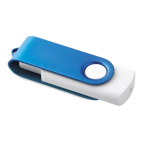 Gift Campaign Pendrive personalizzate in gomma bianche con clip a colori Whitemate> Chiavette Usb Economiche