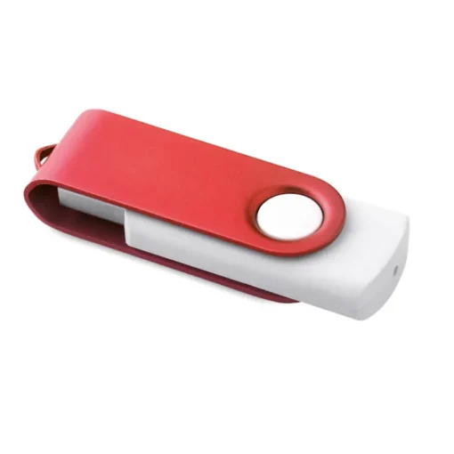 Gift Campaign Pendrive personalizzate in gomma bianche con clip a colori Whitemate> Chiavette Usb Economiche