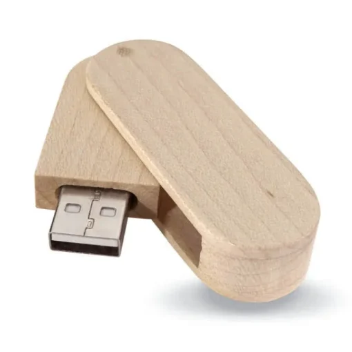 Gift Campaign Pendrive personalizzate in legno girevole Rotowood> Gadget Ecologici|Chiavette Usb Ecologiche