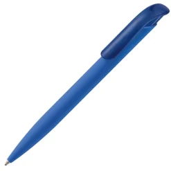 Gift Campaign Penna a pulsante in plastica con finitura morbida e inchiostro blu></noscript> Penne Di Plastica