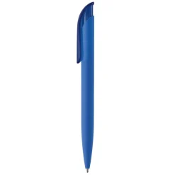 Gift Campaign Penna a pulsante in plastica con finitura morbida e inchiostro blu></noscript> Penne Di Plastica
